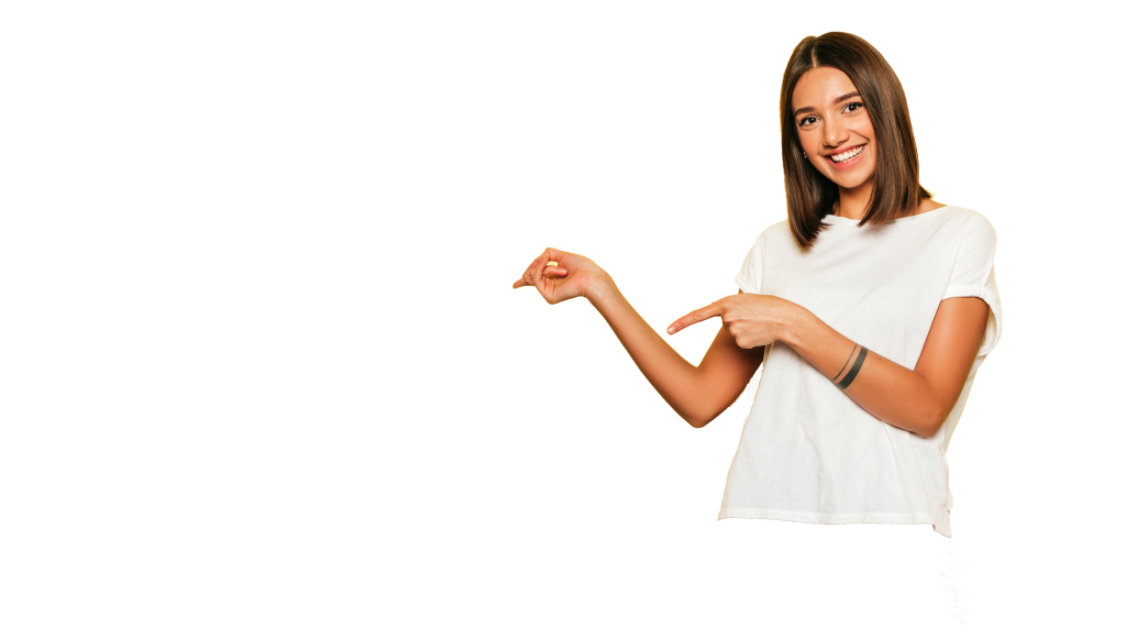 Woman pointing